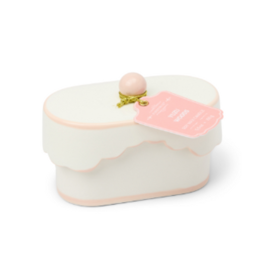 Light Pink Ceramic Dish Candle
