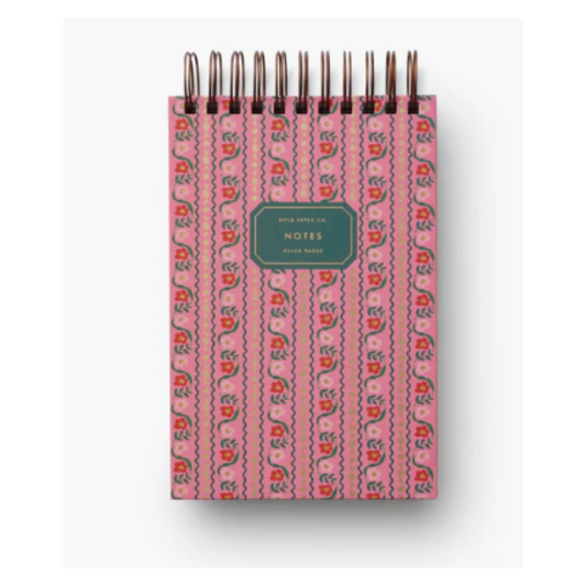 Pink Delphine Desktop Spiral Notepad