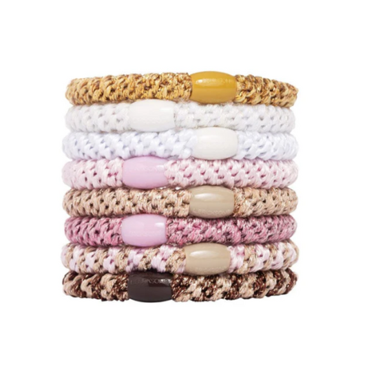 Cotton Candy Grab & Go Ponytail Holders