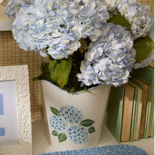 Hydrangea Blue Flower Cachepots