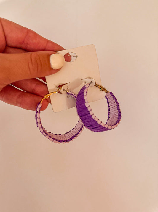 Purple/Lavender Hoops