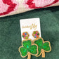 St. Patrick's Day Clover Earrings