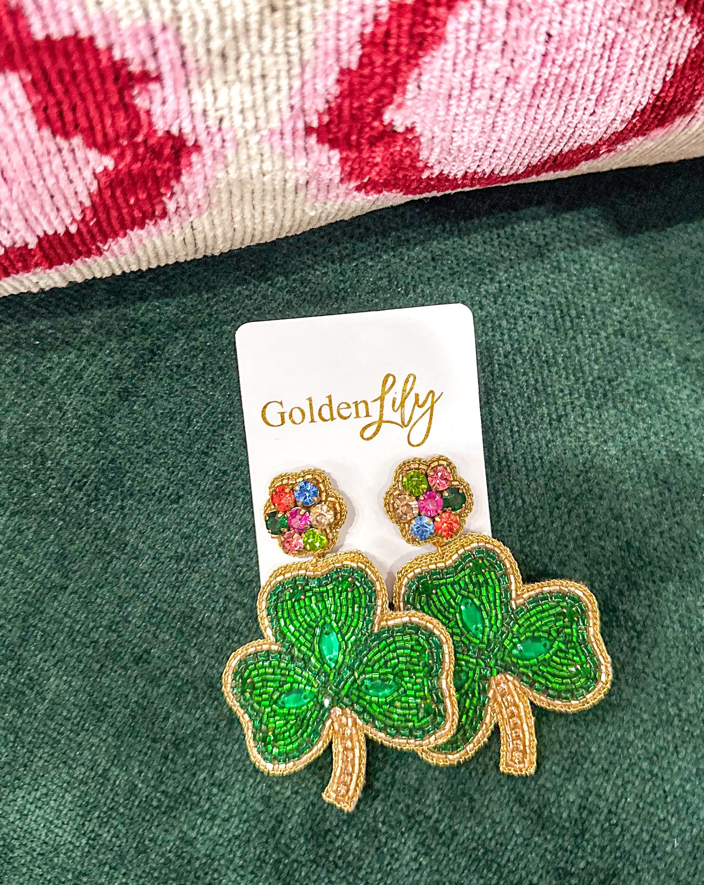 St. Patrick's Day Clover Earrings