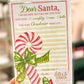Red & Green Striped Letter to Santa