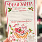 Santa Candy Sleigh Letter