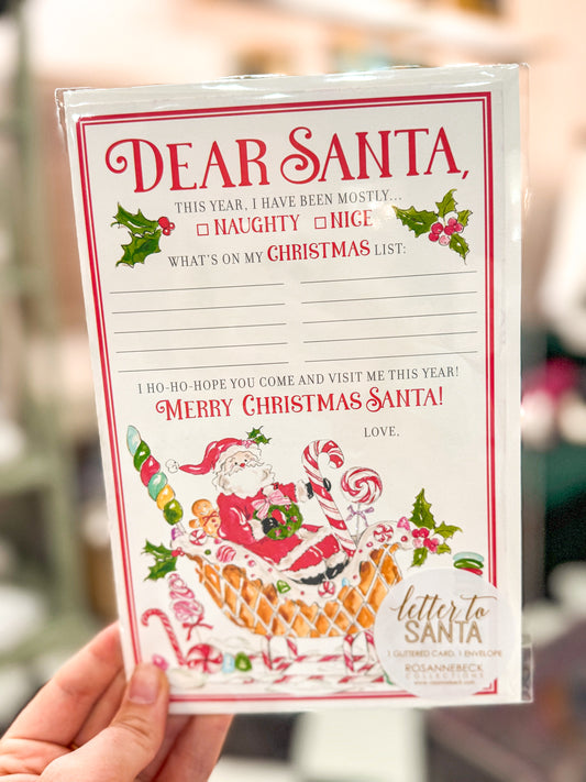 Santa Candy Sleigh Letter