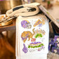 Purple & Gold Tiger Football Icons Towel