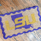 Scalloped Edge LSU Door Mat
