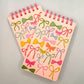 Colorful Bows Spiral Top Mini Notebook