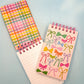 Colorful Bows Spiral Top Mini Notebook