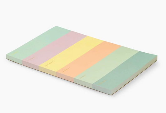 Color Block Weekly Memo Notepad