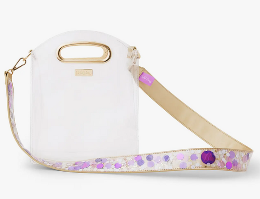 Purple Crush Confetti Removable Purse Strap Attachment