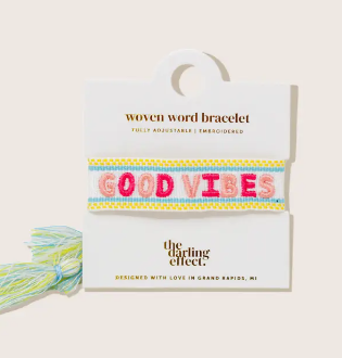 Good Vibes Woven Bracelet