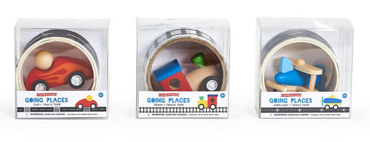 Going Places Wooden Toy with Track Tape