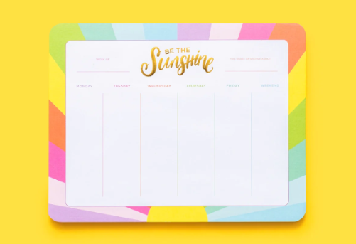 Be The Sunshine Weekly Planner