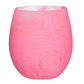 Hot Pink Stemless Resin Wine Glass