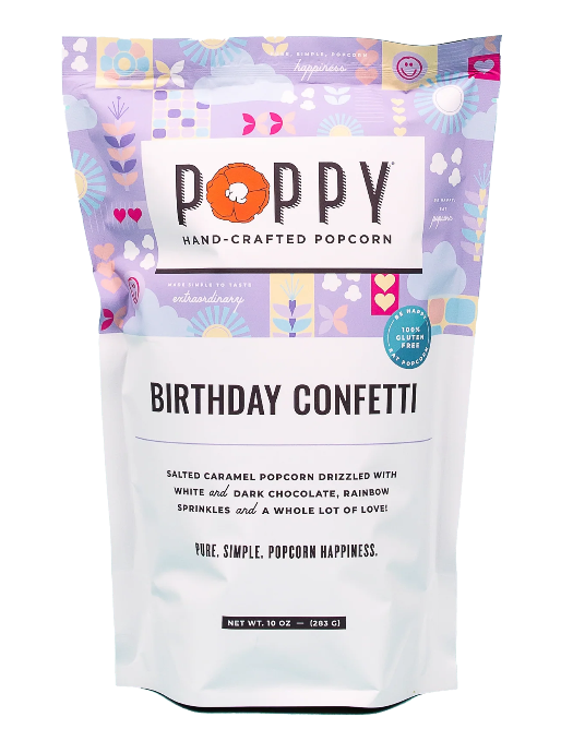 Poppy Birthday Confetti Popcorn