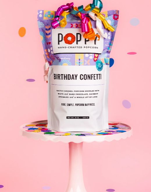 Poppy Birthday Confetti Popcorn