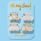 Pearl Confetti Mini Claw Clips