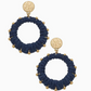 Bora Bora Raffia Earrings in Gold