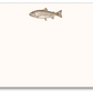 Chocolate Trout Flat Card w/ Envelope