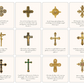 Cross Verses w/ Gold Easel