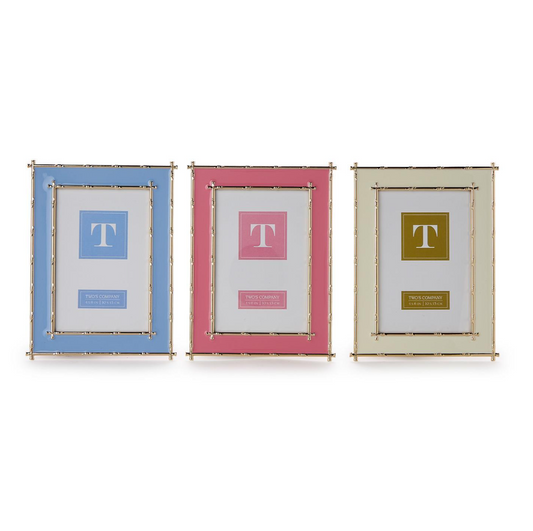 Gold Bamboo Edge 4" x 6" Metal Frame