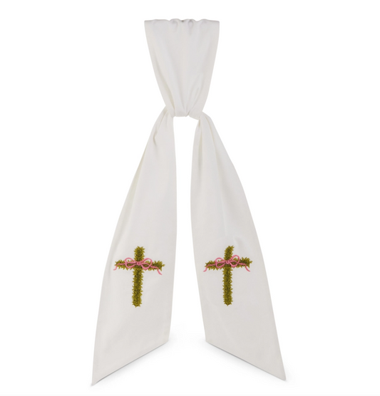 Cross Wreath Sash