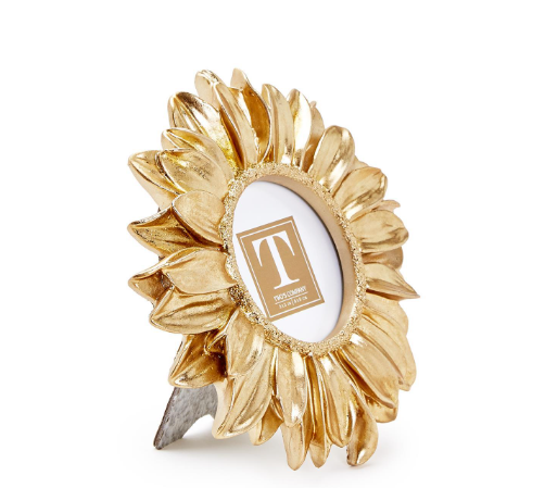 Gold Sunflower 3x3 Photo Frame