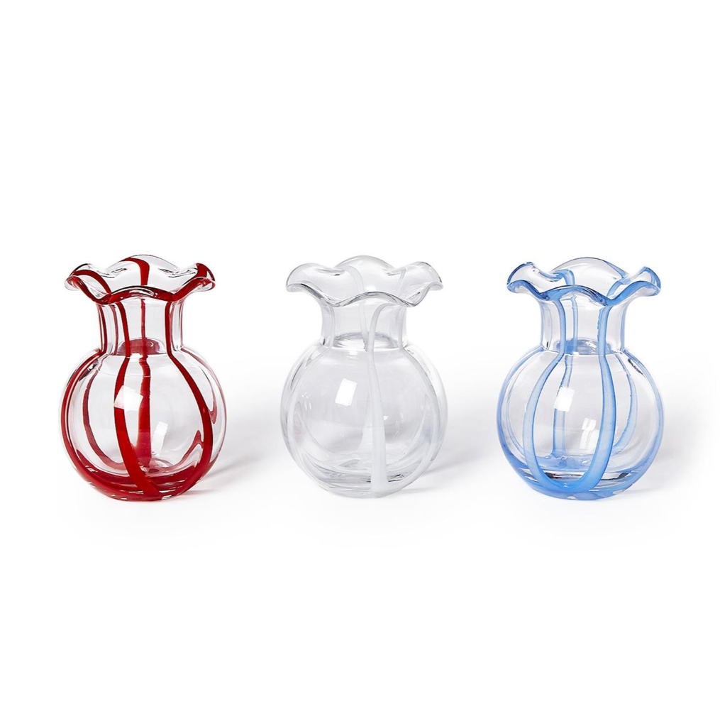 Ruffled Ribbon Vase