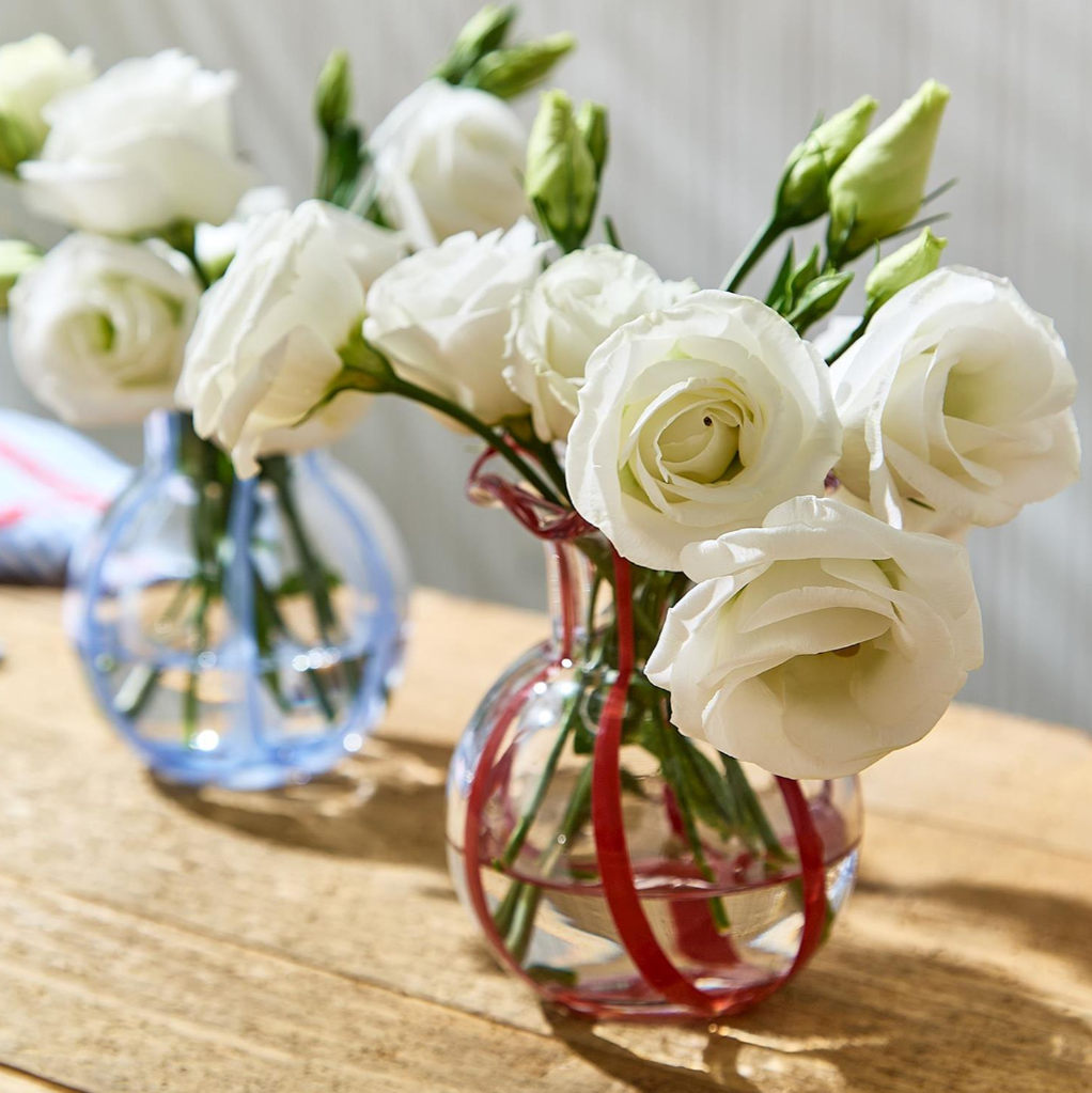 Ruffled Ribbon Vase