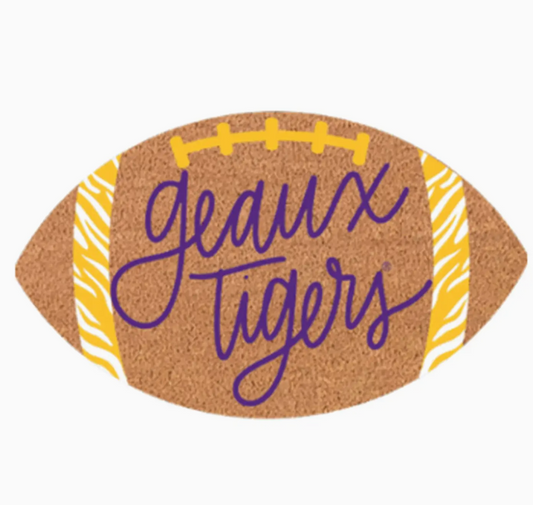 Door Mat Geaux Tigers Football