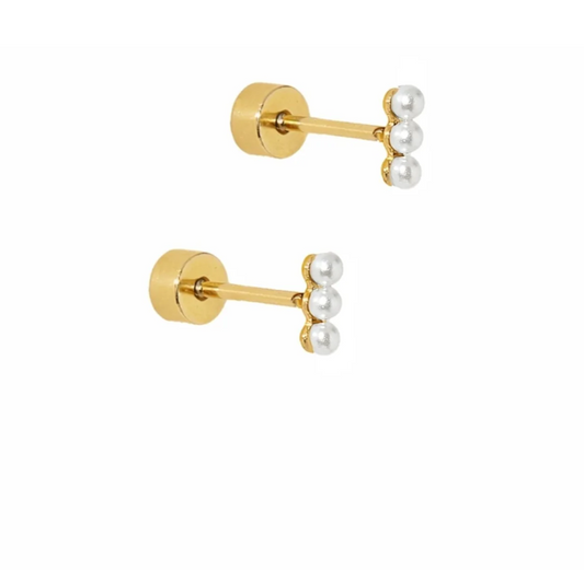 Janie Pearl Stud Earrings