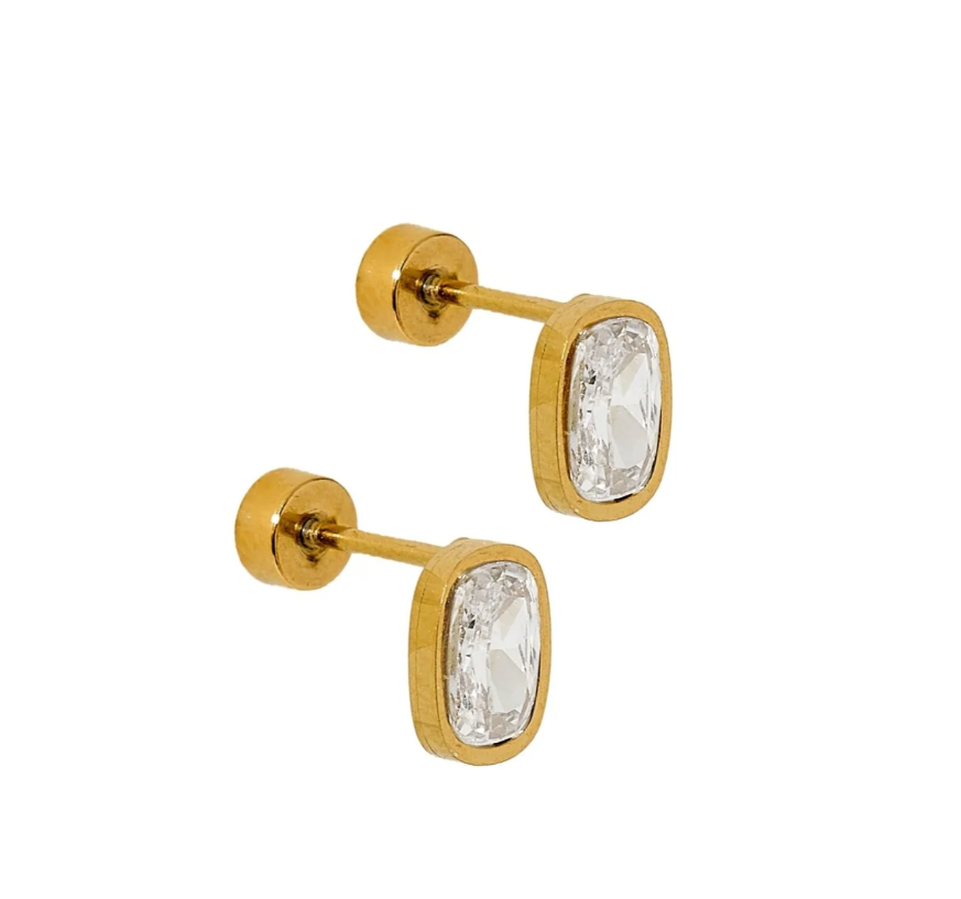 Kay Clear Stud Earrings