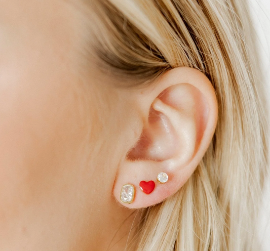Kay Clear Stud Earrings