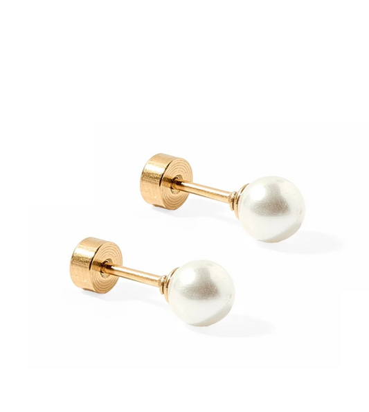 Payton Pearl White 5mm Stud Earrings
