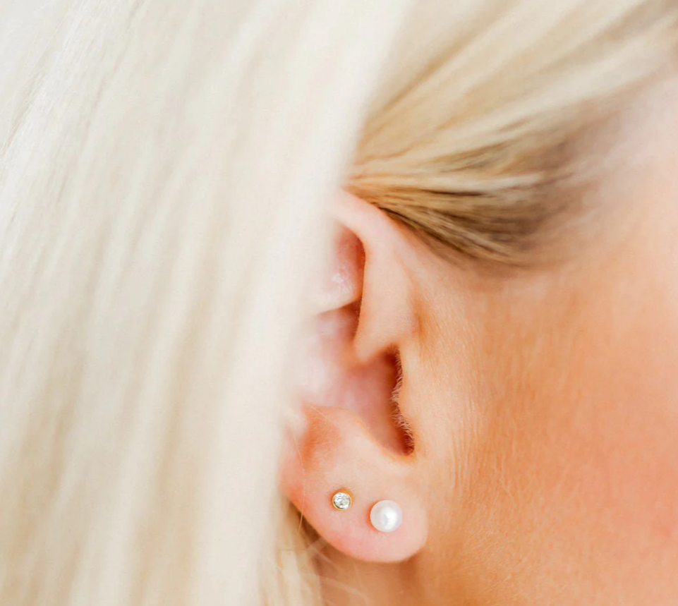 Payton Pearl White 5mm Stud Earrings