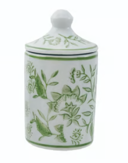 Hand-Stamped Stoneware Spice Jar