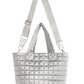 Logan Tote, Metallic Silver