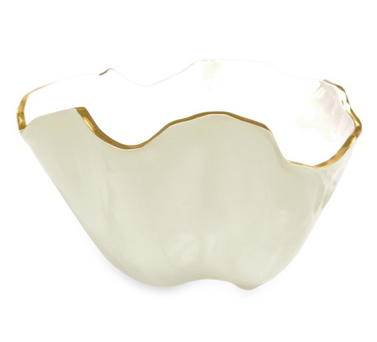 Onyx Ice Bucket - Ivory and Cream