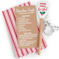 Reindeer Tea Towel Baking Set