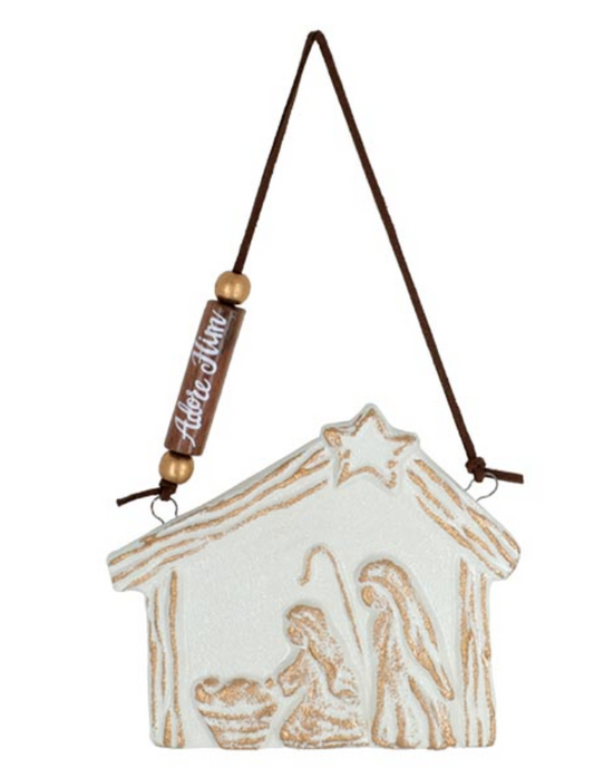 Holy Family Scene Ornament