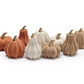 Flocked Harvest Pumpkins