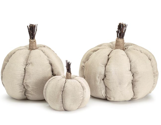 Distressed Cream Pumpkin