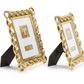 Gold Ribbon Photo Frame