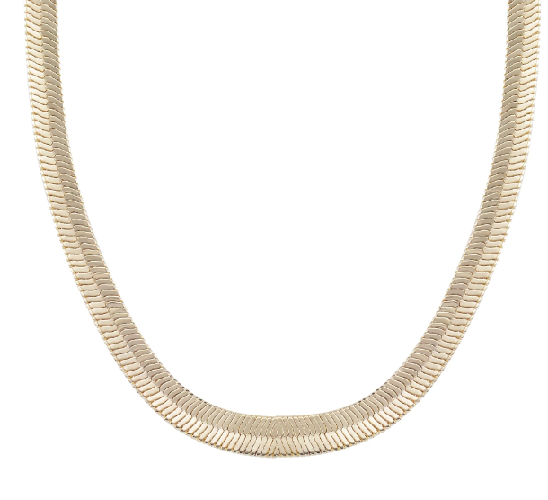 Snake Chain Necklace in Gold