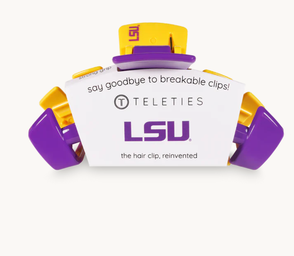 LSU Teleties Hair Clip