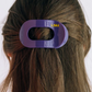 LSU Round Flat Hair Clip