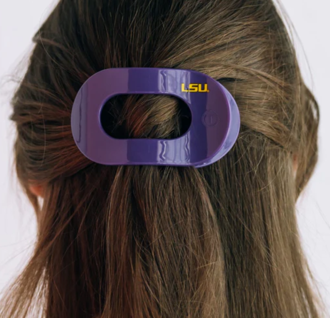 LSU Round Flat Hair Clip