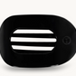 Jet Black Flat Round Hair Clip